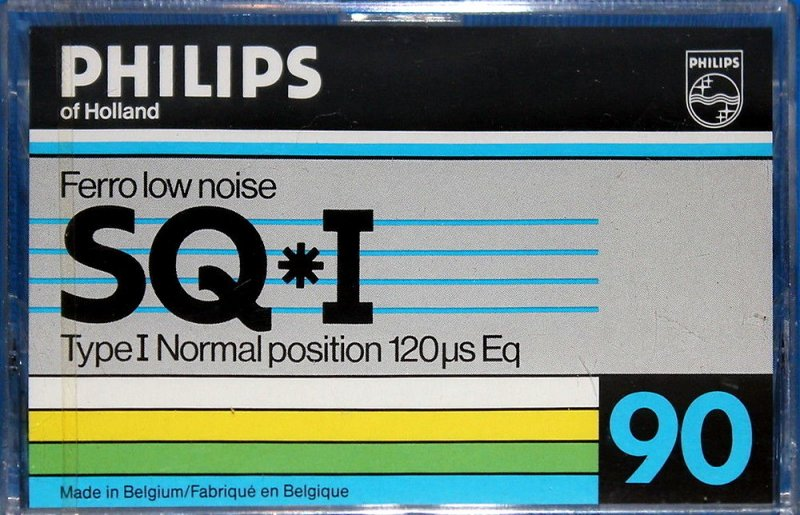 Compact Cassette Philips SQ-I 90 Type I Normal 1984 Europe