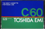 Compact Cassette Toshiba EMI 60 Type I Normal 1973 Japan