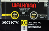 Compact Cassette Sony Walkman 100 Type II Chrome 1988 Europe