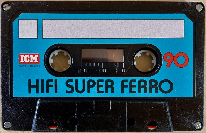 Compact Cassette ICM HIFI Super Ferro 90 Type I Normal 1978 Europe