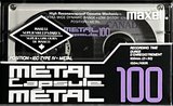 Compact Cassette Maxell Capsule Metal 100 Type IV Metal 1990 North America