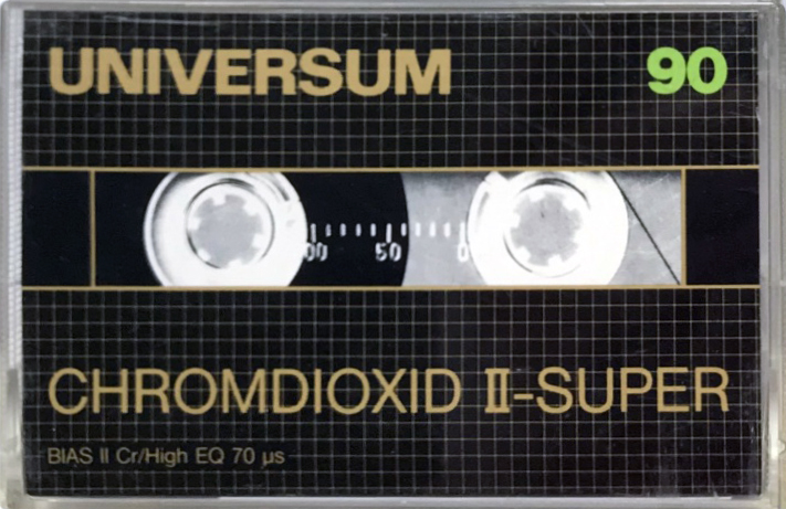 Compact Cassette Universum Super 90 Type II Chrome 1984 Europe
