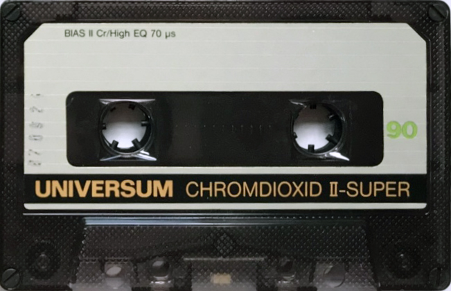 Compact Cassette Universum Super 90 Type II Chrome 1984 Europe