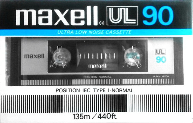 Compact Cassette Maxell UL 90 Type I Normal 1985 UK