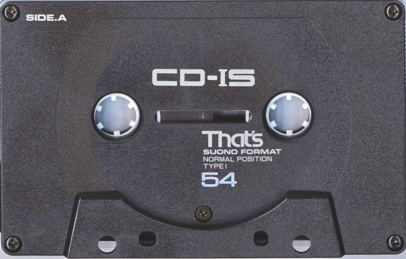 Compact Cassette Thats CD-IS 54 Type I Normal 1989 Japan
