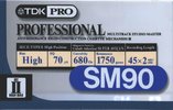 Compact Cassette TDK PRO SM 90 "SM90" Type II Chrome 1997 North America