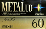 Compact Cassette Maxell Metal UD 60 "M-UD60(F)" Type IV Metal 1992 Japan