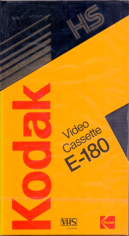VHS, Video Home System Kodak HS 180 Type I Normal Europe