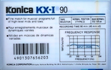 Compact Cassette Konica KX-I 90 Type I Normal 1987 Europe