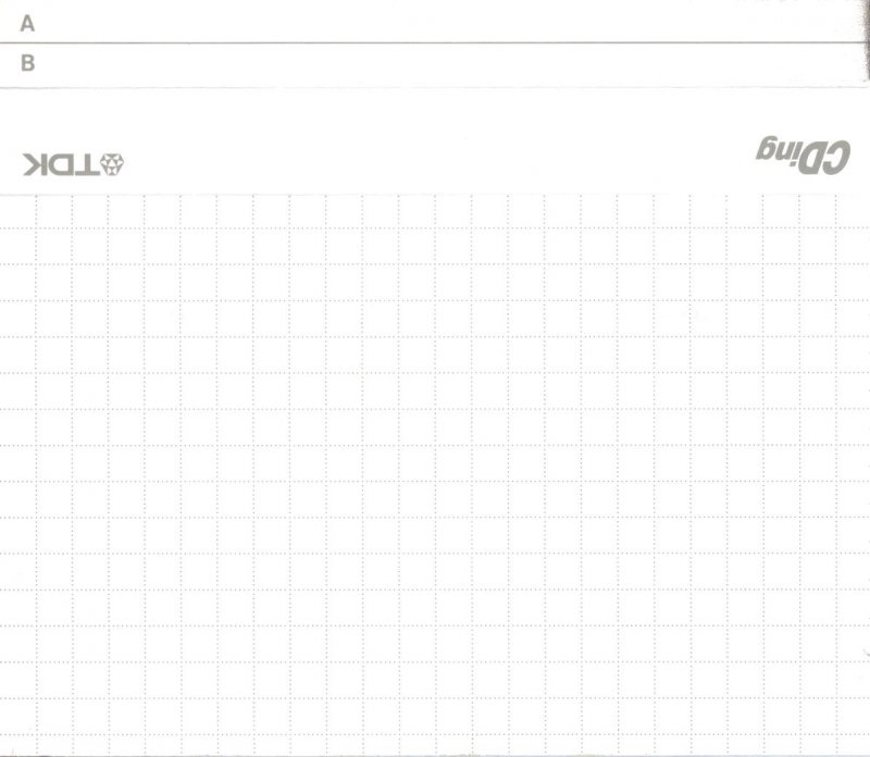 Compact Cassette TDK CDing 2 60 "CDING2-60EC" Type II Chrome 2001 Europe