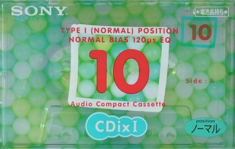 Compact Cassette Sony CDix I 10 "C-10CDX1F" Type I Normal 1998 Japan