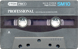 Compact Cassette TDK PRO SM 10 Type II Chrome 1997 USA