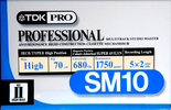 Compact Cassette TDK PRO SM 10 Type II Chrome 1997 USA