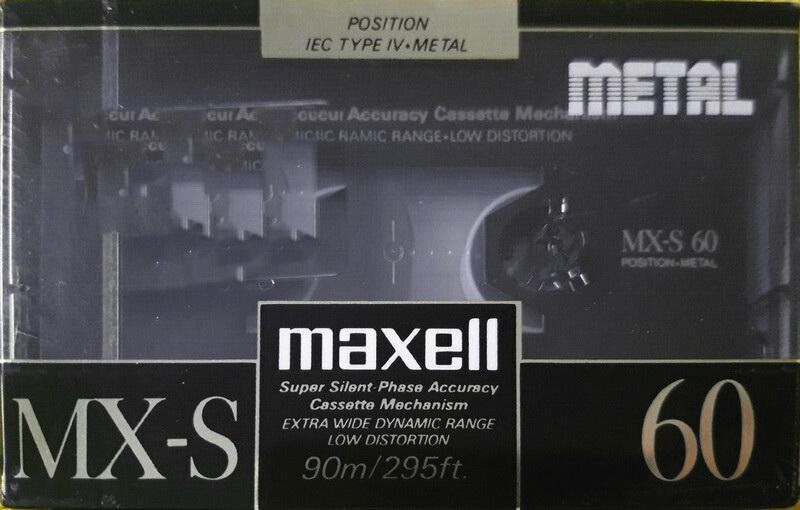 Compact Cassette Maxell MX-S 60 Type IV Metal 1990 Europe