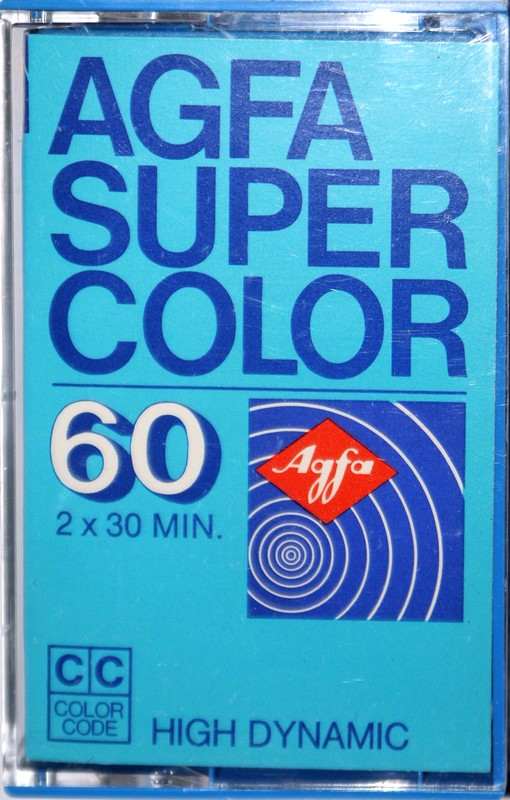 Compact Cassette AGFA SUPER COLOR 60 Type I Normal 1975 Europe