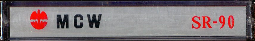 Compact Cassette MCW SR 90 Type I Normal 1990 Russia