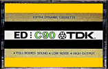 Compact Cassette TDK ED 90 Type I Normal 1977 Europe, USA