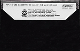 Compact Cassette TDK ED 90 Type I Normal 1977 Europe, USA