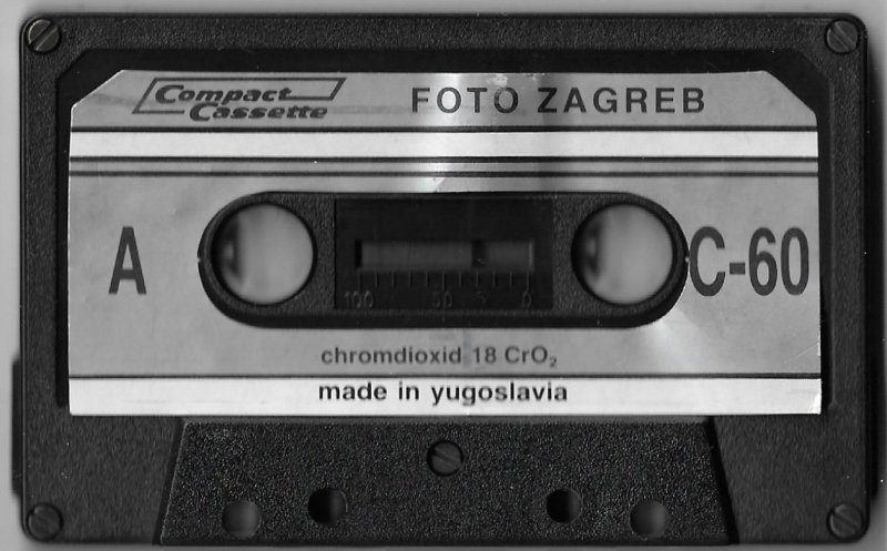 Compact Cassette Foto Zagreb 60 Type II Chrome Yugoslavia
