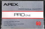 Compact Cassette Apex PRO One 60 Type I Normal 1980 Unknown Country