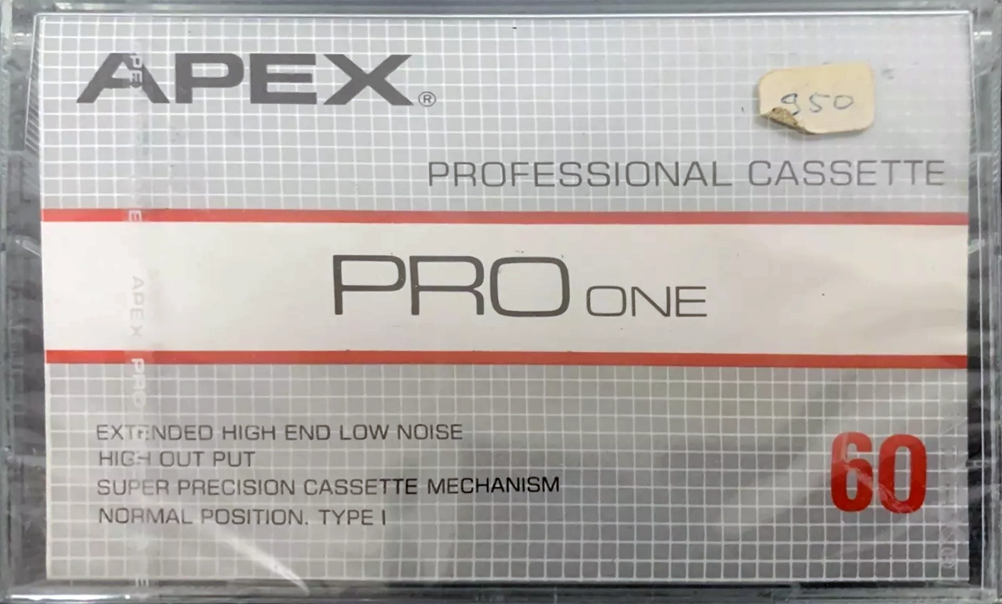 Compact Cassette Apex PRO One 60 Type I Normal 1980 Unknown Country