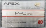 Compact Cassette Apex PRO One 60 Type I Normal 1980 Unknown Country