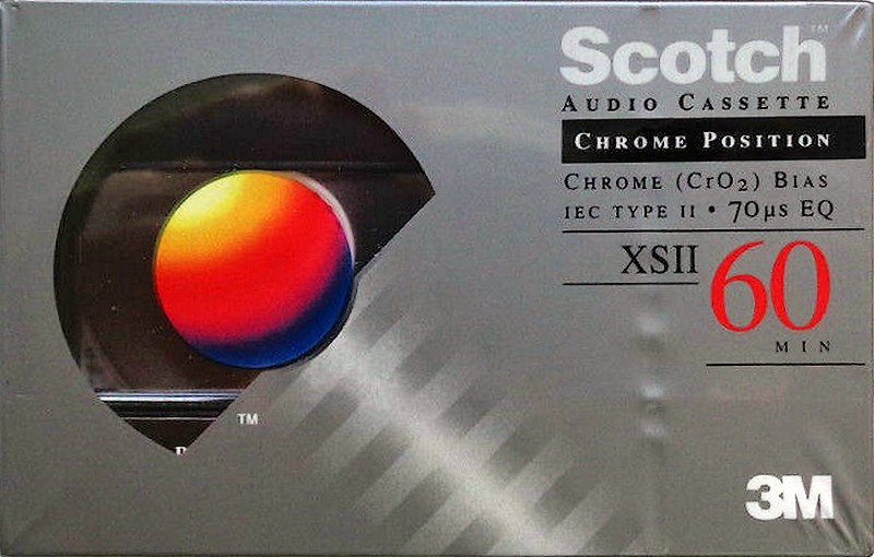 Compact Cassette Scotch XS II 60 Type II Chrome 1993 Worldwide