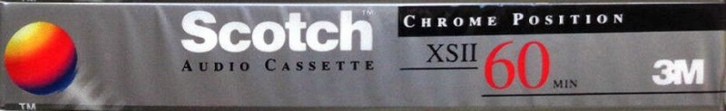 Compact Cassette Scotch XS II 60 Type II Chrome 1993 Worldwide