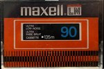 Compact Cassette Maxell LN 90 Type I Normal 1977 Canada