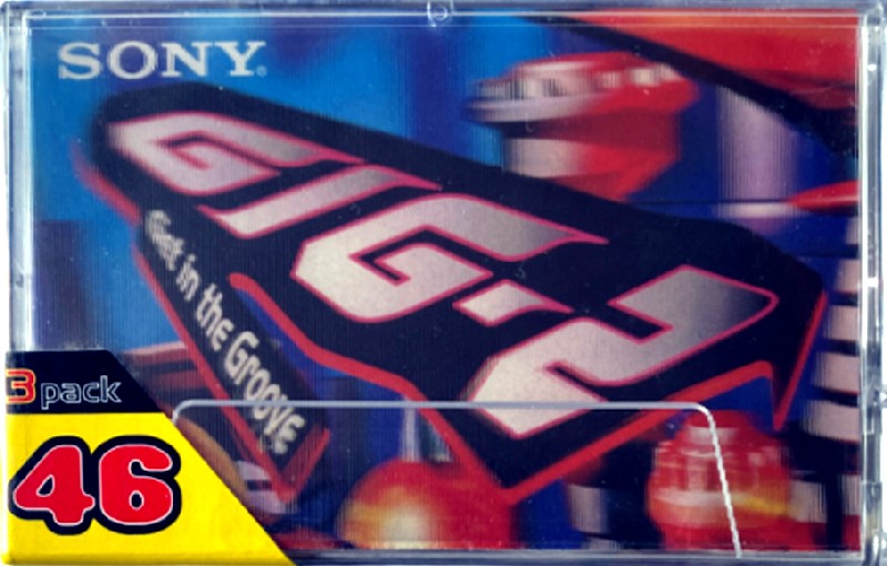 3 pack Sony GIG-2 46 Type II Chrome 1996 Japan
