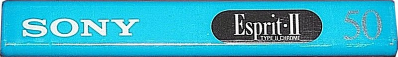 Compact Cassette Sony Esprit 50 "ESP II-50" Type II Chrome 1992 Europe