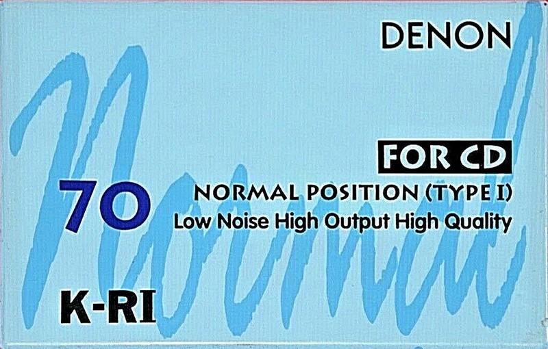 Compact Cassette Denon K-RI 70 Type I Normal 1993 Japan