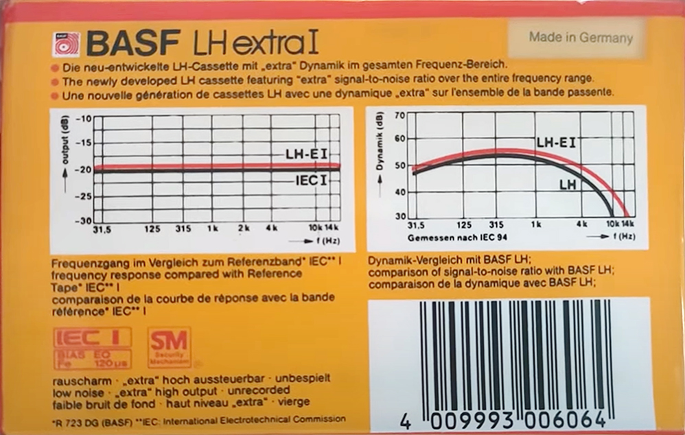 2 pack BASF LH Extra I 90 Type I Normal 1985 Europe
