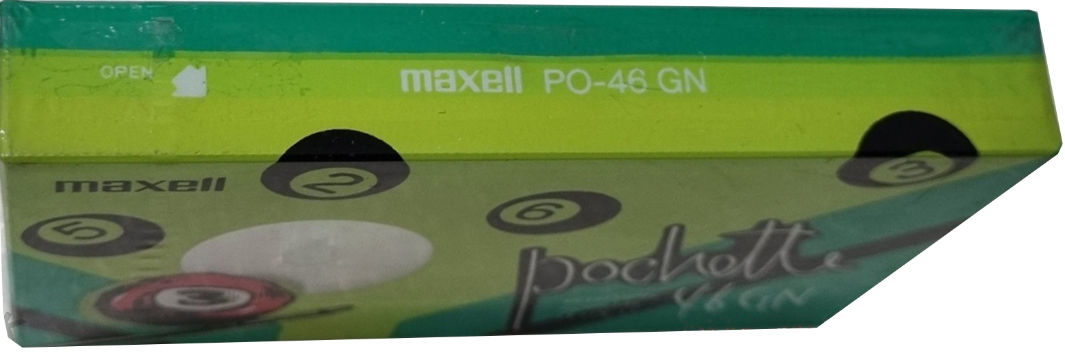 Compact Cassette Maxell Pochette 46 "PO-46GN" Type I Normal 1988 Japan