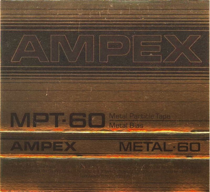 Compact Cassette Ampex MPT 60 Type IV Metal 1980 USA