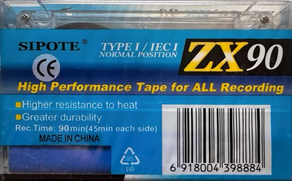 Compact Cassette Sipote ZX 90 Type I Normal 2000 Europe