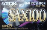 Compact Cassette TDK SA-X 100 "SA-X100EB" Type II Chrome 1997 Worldwide