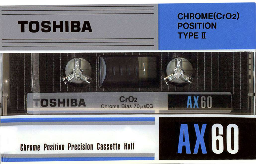 Compact Cassette Toshiba AX 60 Type II Chrome 1983 Japan
