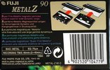 Compact Cassette Fuji Metal Z 90 Type IV Metal 1998 Europe