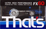Compact Cassette Thats FX 60 Type I Normal 1987 Europe