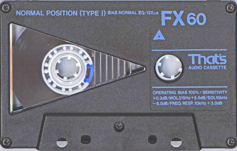 Compact Cassette Thats FX 60 Type I Normal 1987 Europe