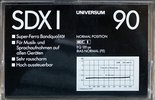 Compact Cassette Universum SDXI 90 Type I Normal 1988 Europe