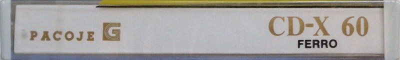 Compact Cassette Pacoje CD-X Ferro 60 Type I Normal 1987 Europe