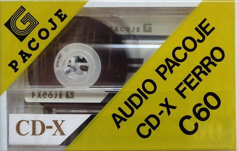 Compact Cassette Pacoje CD-X Ferro 60 Type I Normal 1987 Europe