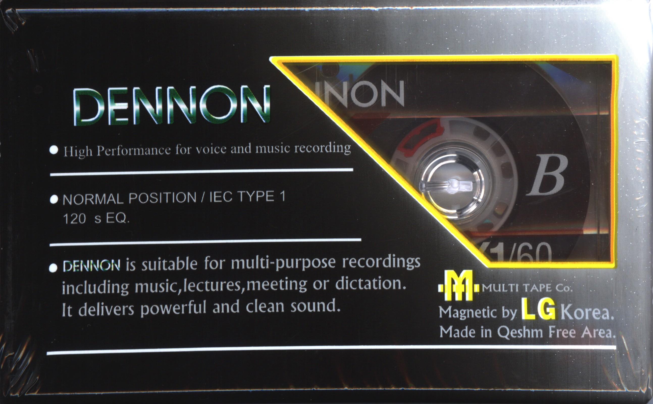 Compact Cassette Dennon DX1 60 Type I Normal 2000 Near East