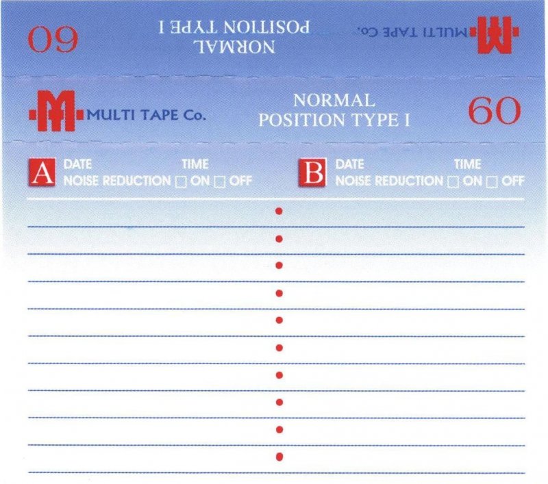 Compact Cassette Dennon DX1 60 Type I Normal 2000 Near East