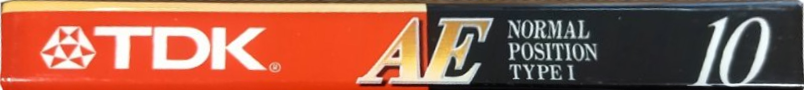 Compact Cassette TDK AE 10 "AE-10A" Type I Normal 1995 Japan