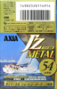 Compact Cassette AXIA J`z Metal 54 "JZMC 54" Type IV Metal 1995 Japan