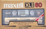 Compact Cassette Maxell XLII 90 Type II Chrome 1984 USA