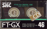 Compact Cassette SKC FT-GX 46 Type I Normal 1987 Japan